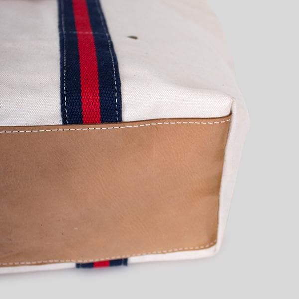 Society Canvas Leather Tote Bag - No Patch