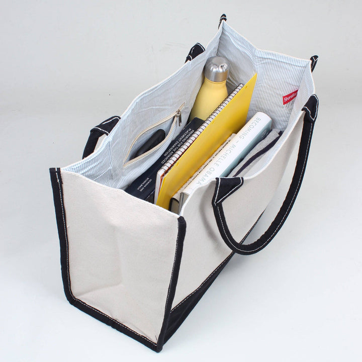 Deluxe Market Tote Customizable Lined - No Patch