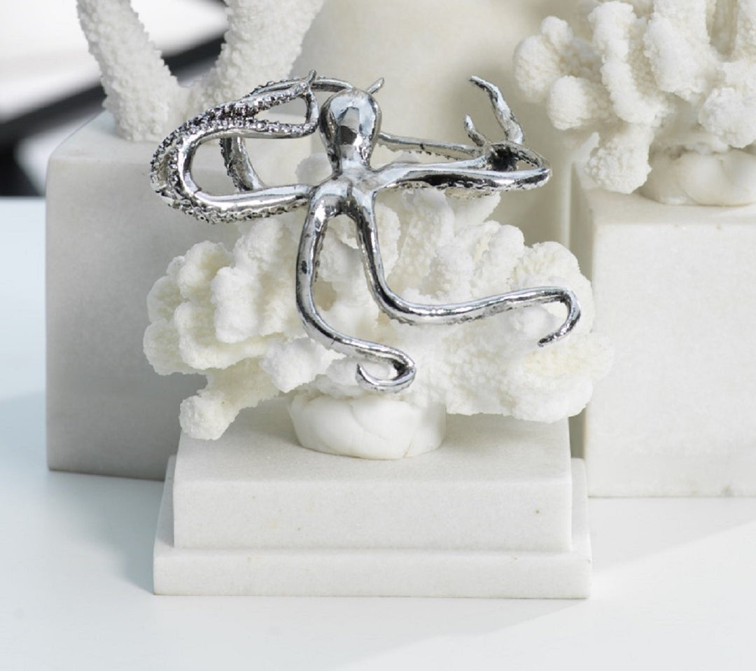 ZODAX  Decorative Silver Octopus