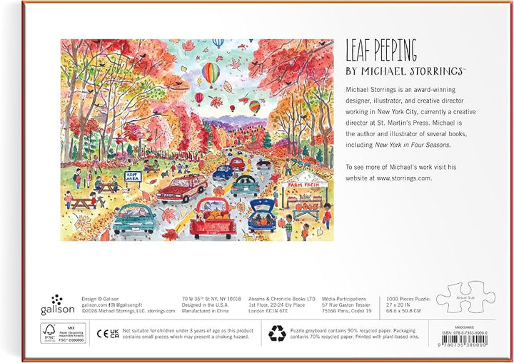 Leaf Peeping Michael Storrings Puzzle 1000 Piece