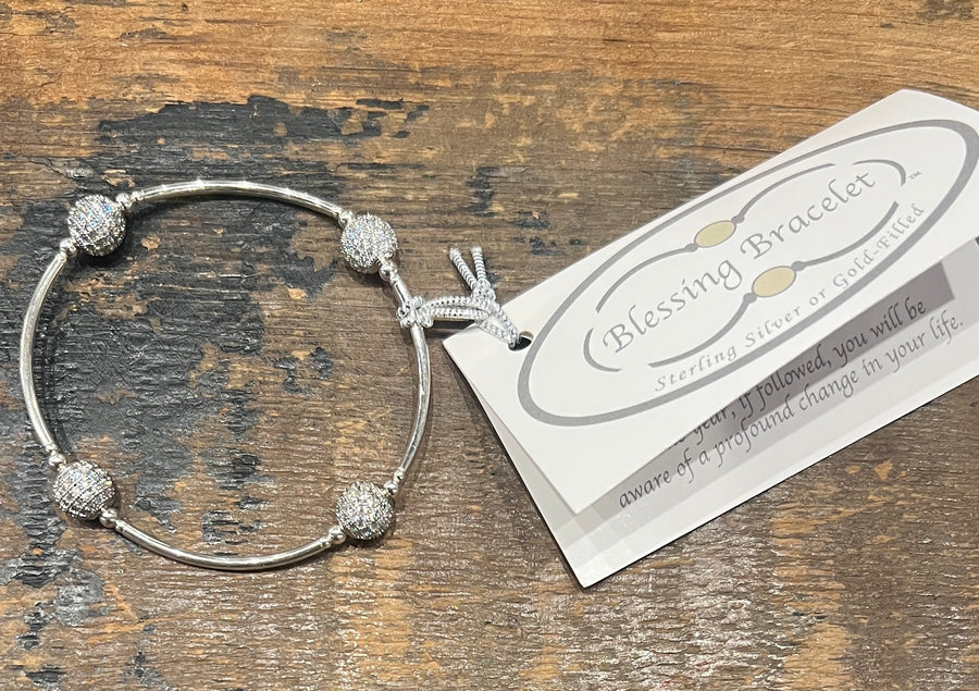 Blessing Bracelet Silver Pave PVB8