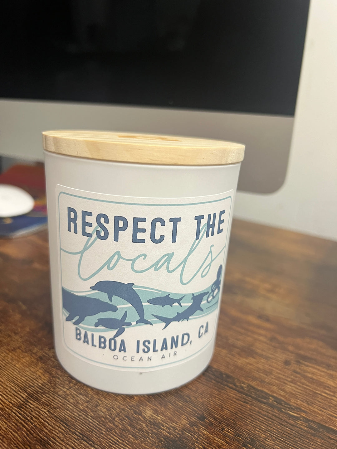 Respect the Locals Candle Balboa Island 