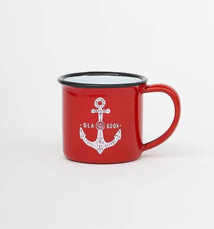 Anchor Mug Medium Enamel