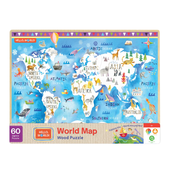 World Map 60pc Puzzle