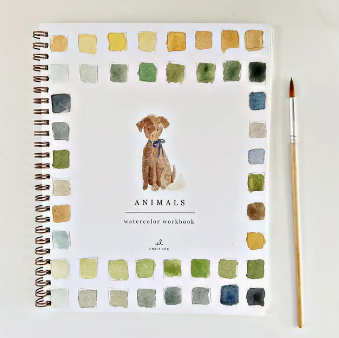 Animals Watercolor Workbook