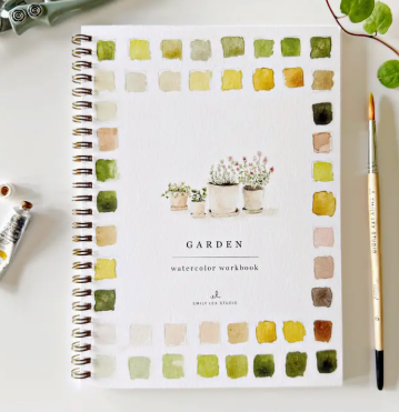 garden watercolor workbook
