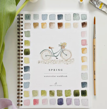 spring watercolor book