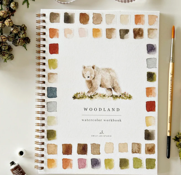 Emily Lex Woodland Watercolor Workbook