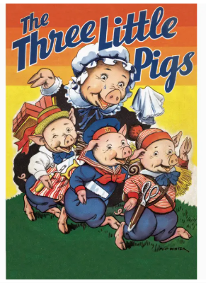 The Three Little PIgs Vintage Book