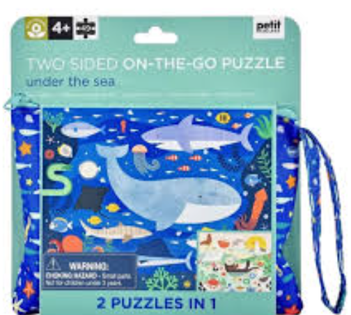 2 Sided On-The-Go Puzzle Under the Sea 49pc. 5+