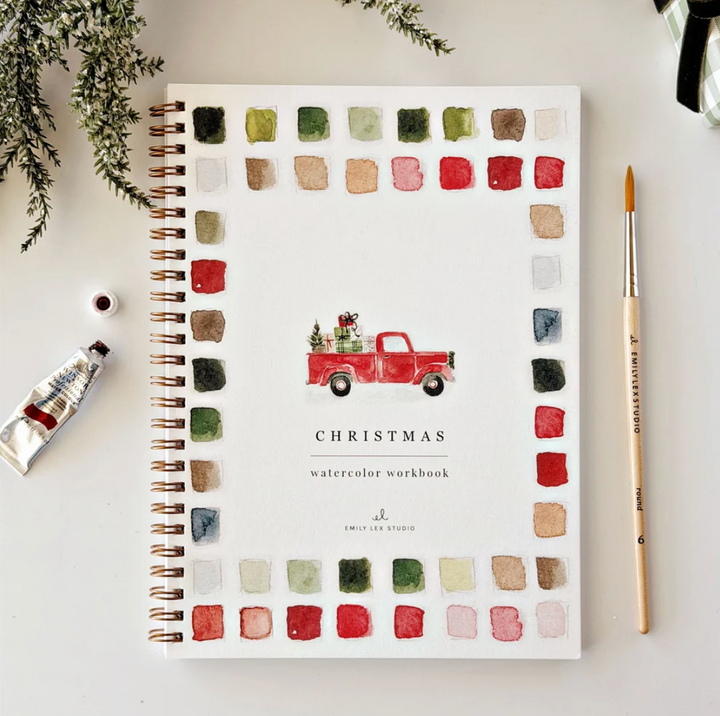 Classic Christmas Watercolor Workbook by Emily Lex