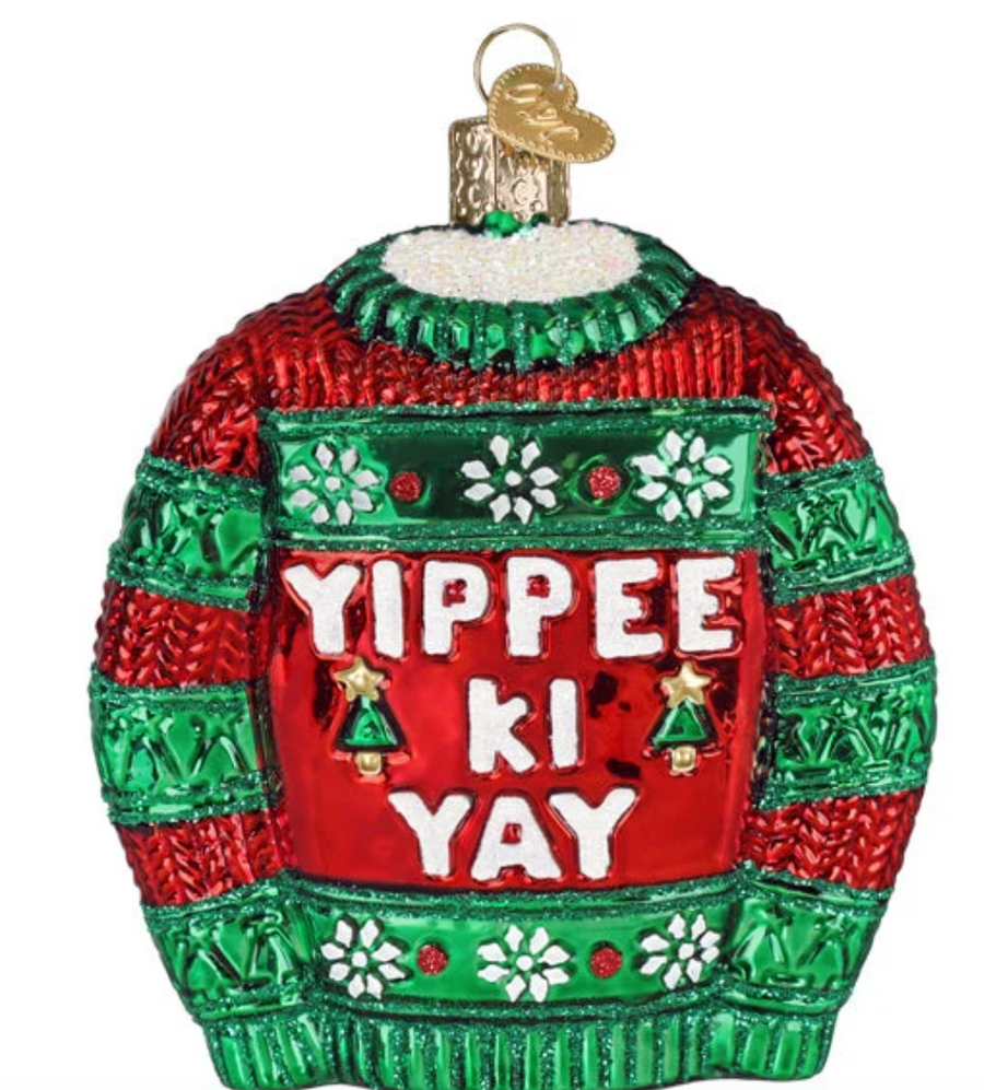 Yippee Ki Yay Sweater Ornament