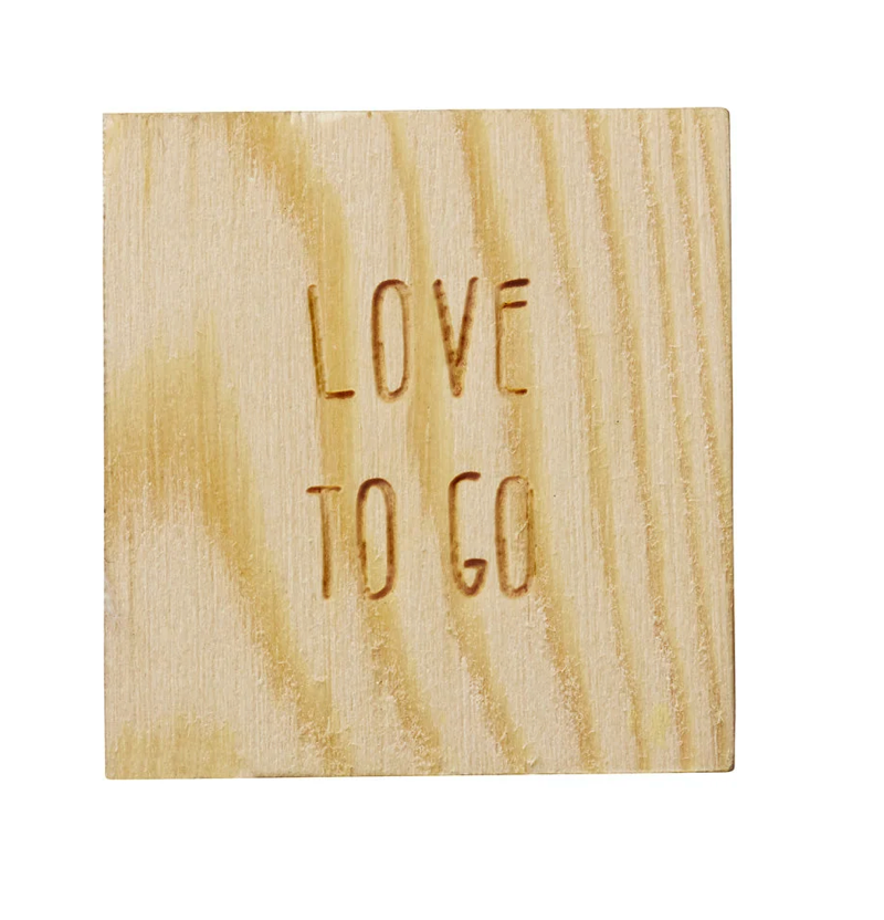 Love to Go Porcelain Heart in Wood Box by Räder