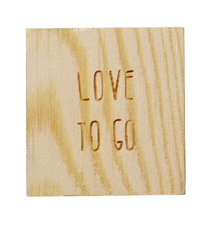 Love to Go Porcelain Heart in Wood Box by Räder