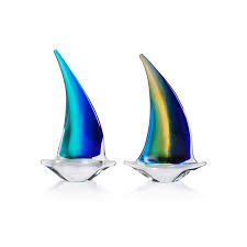 Zodax Large Glass Sailboat Individual