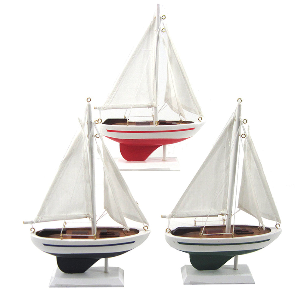 Sailboat 7 3-4" Blue, Green or Red