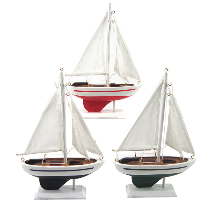 Sailboat 7 3-4" Blue, Green or Red